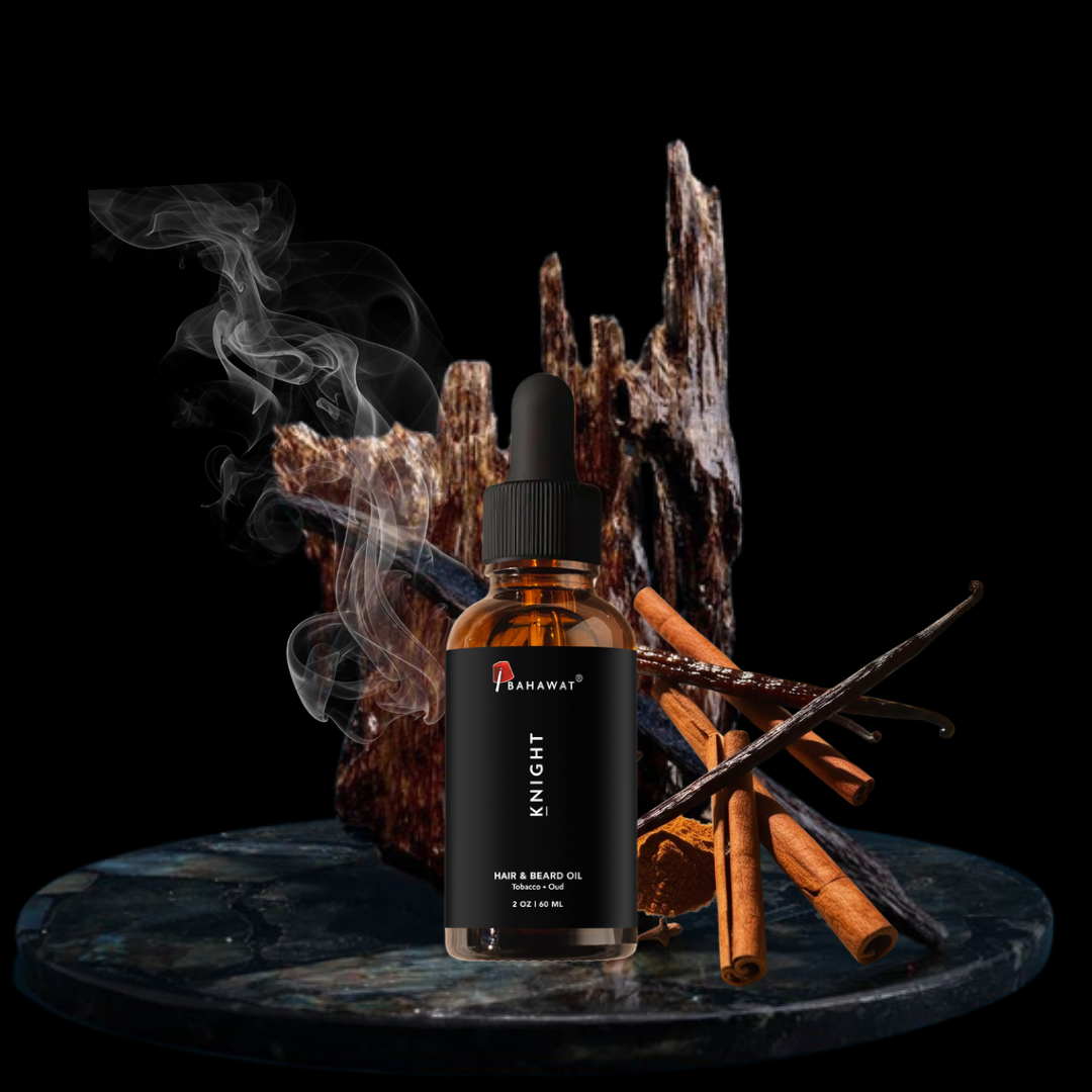 tobacco oud oil Body 30ml Abdul Samad Al Qurashi Unisex Black Salt Middle Notes Hair & Beard Oil -"Knight"